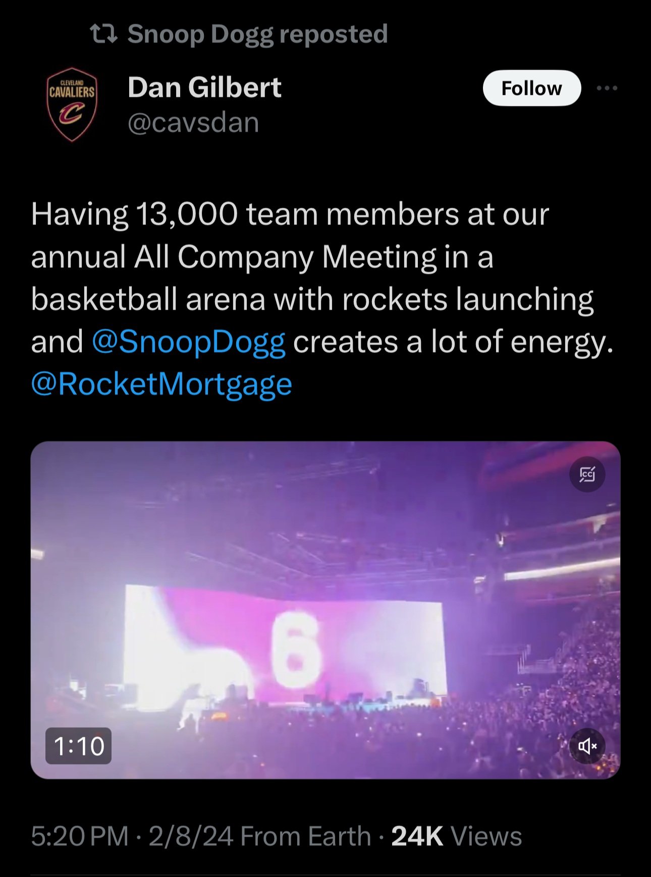 Opening for Snoop -- Rocket Mortgage Townhall