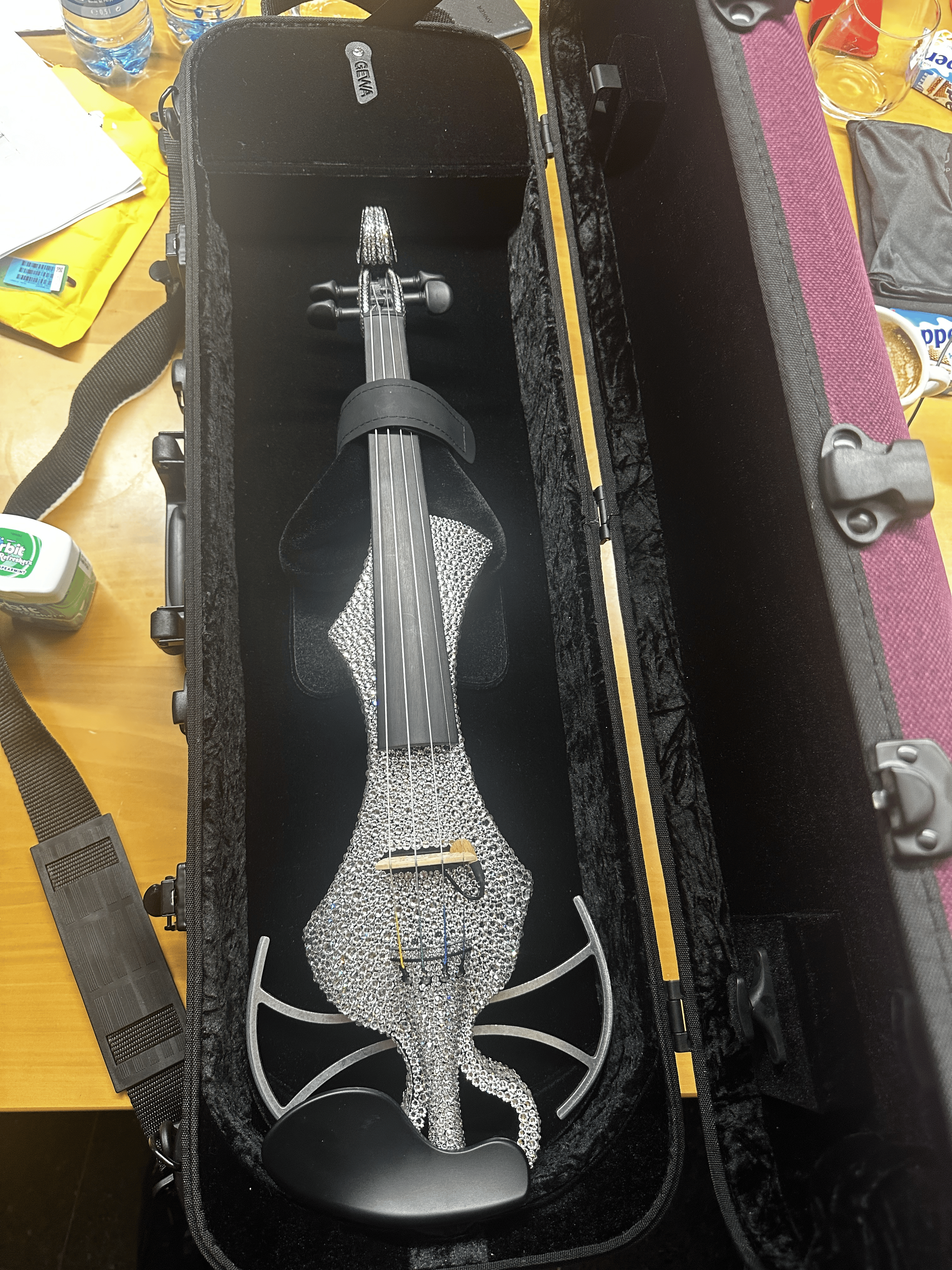 Completed Swarovski x Motorola violin
