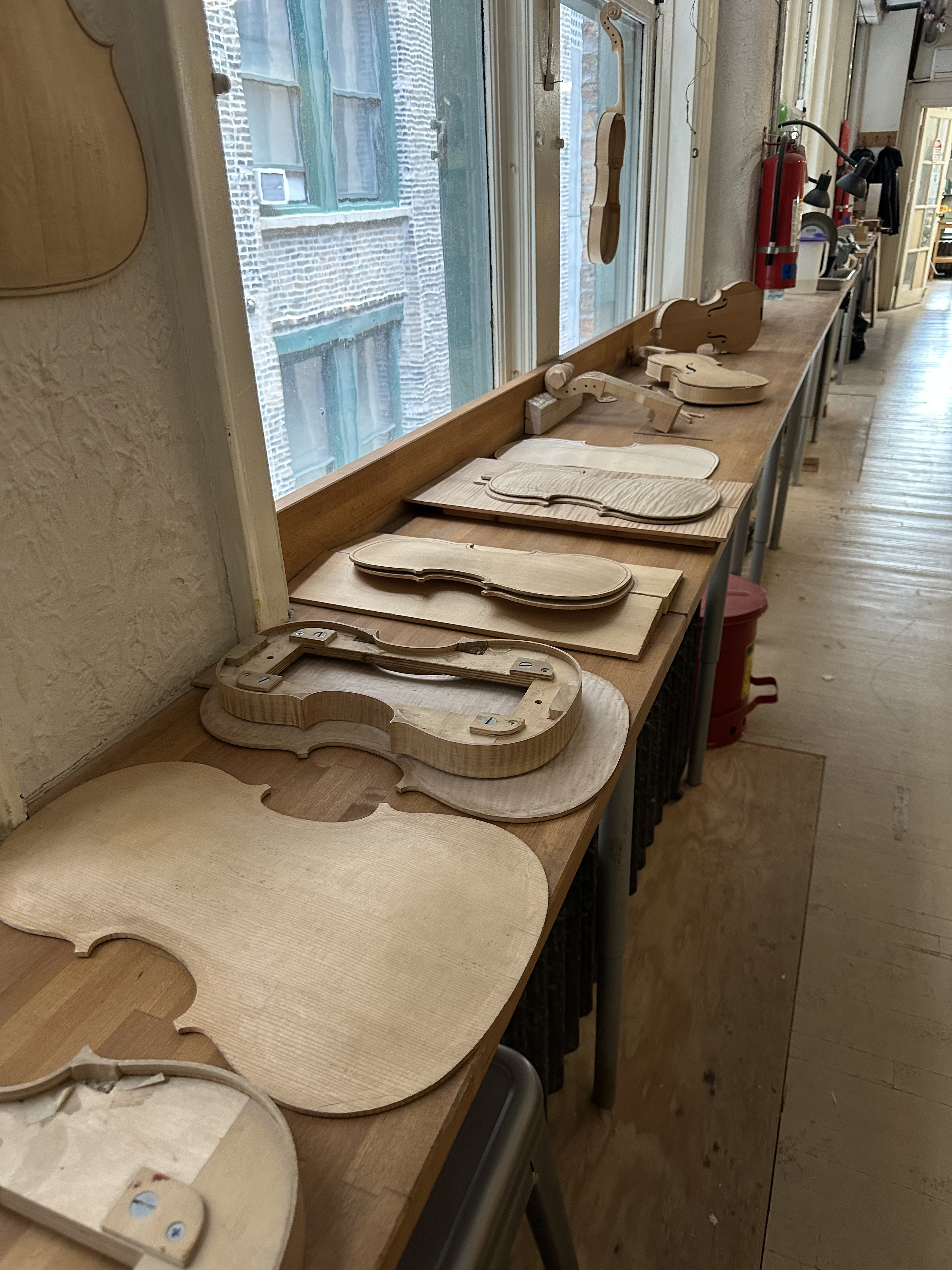Custom Swarovski violin in progress