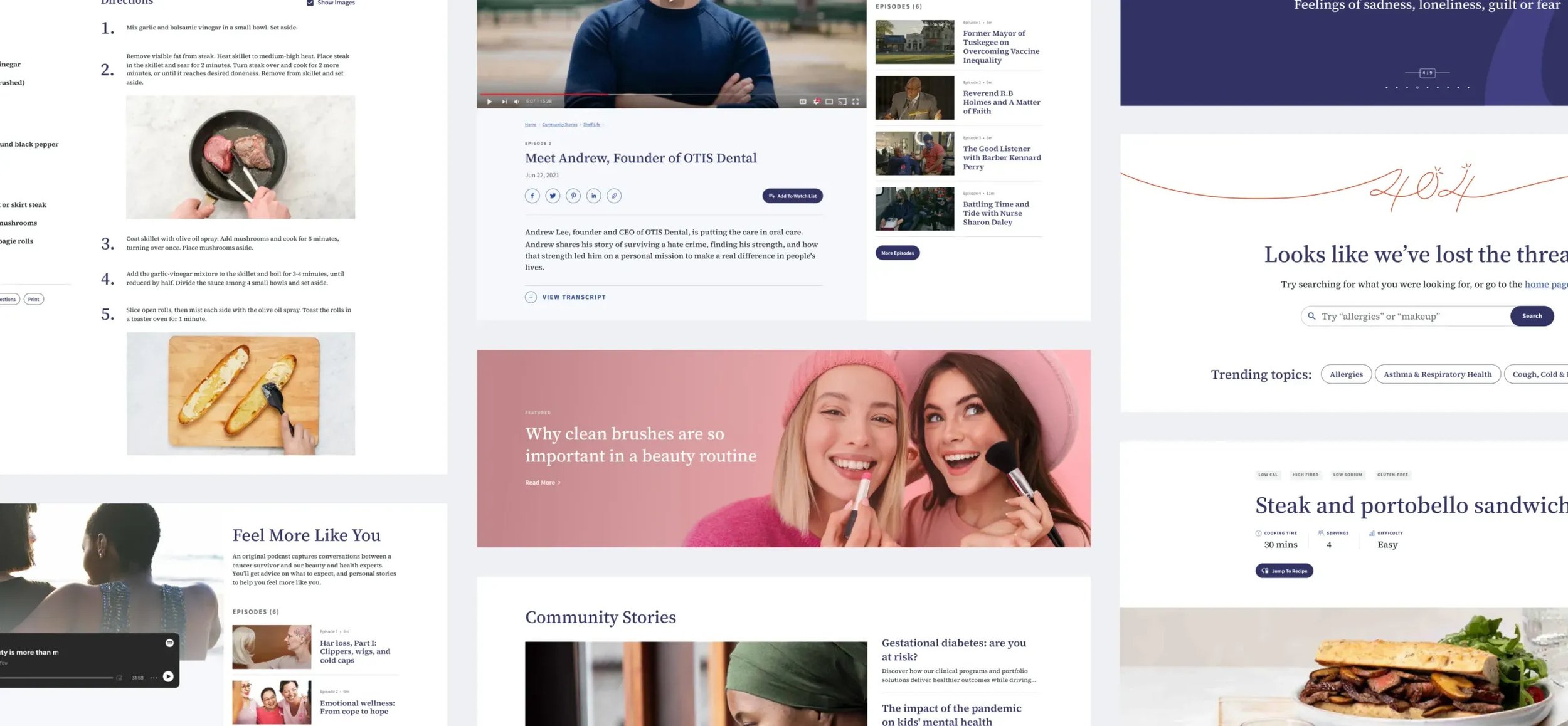 The Thread editorial interface