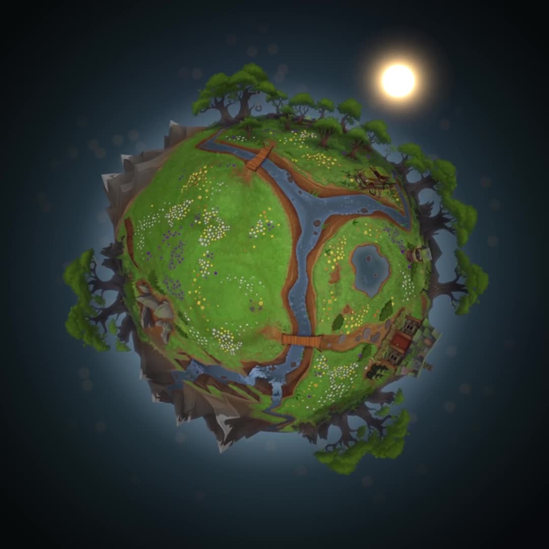 The evolving planet system, still from the animation
